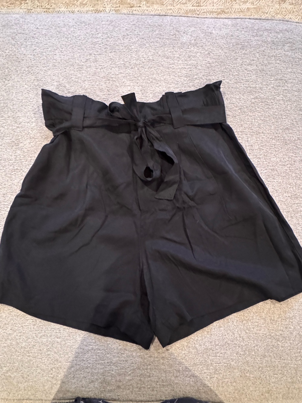 Banana Republic Black Shorts with Tie Detail